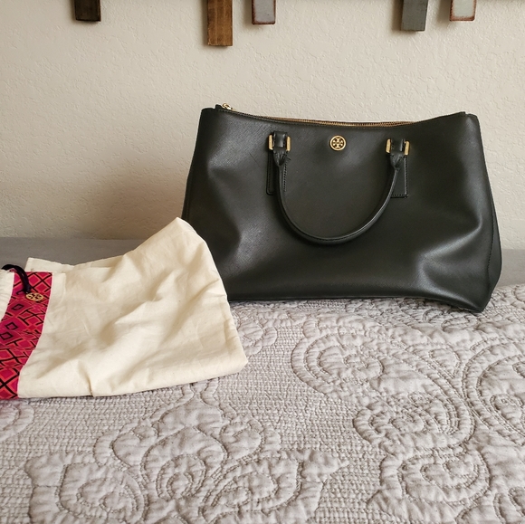 Tory Burch large Robinson double zip bag - Picture 1 of 4